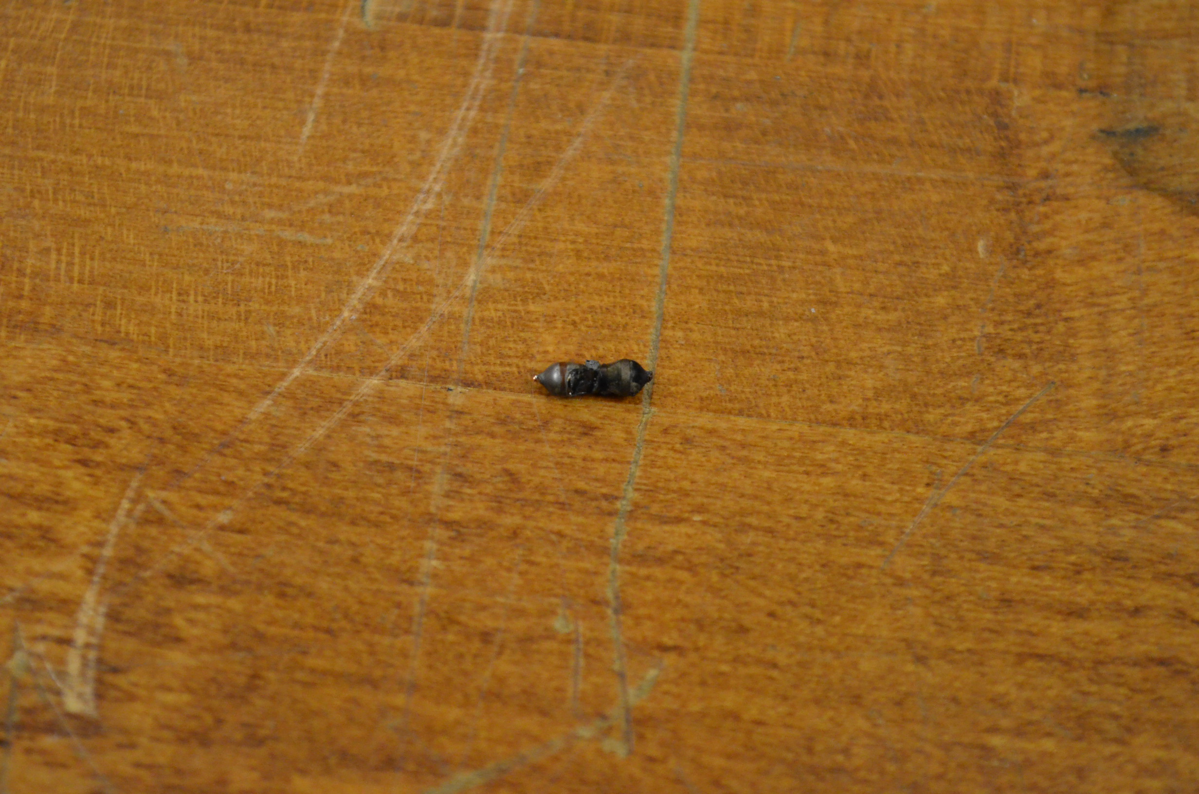 Exploded carbon-film resistor body