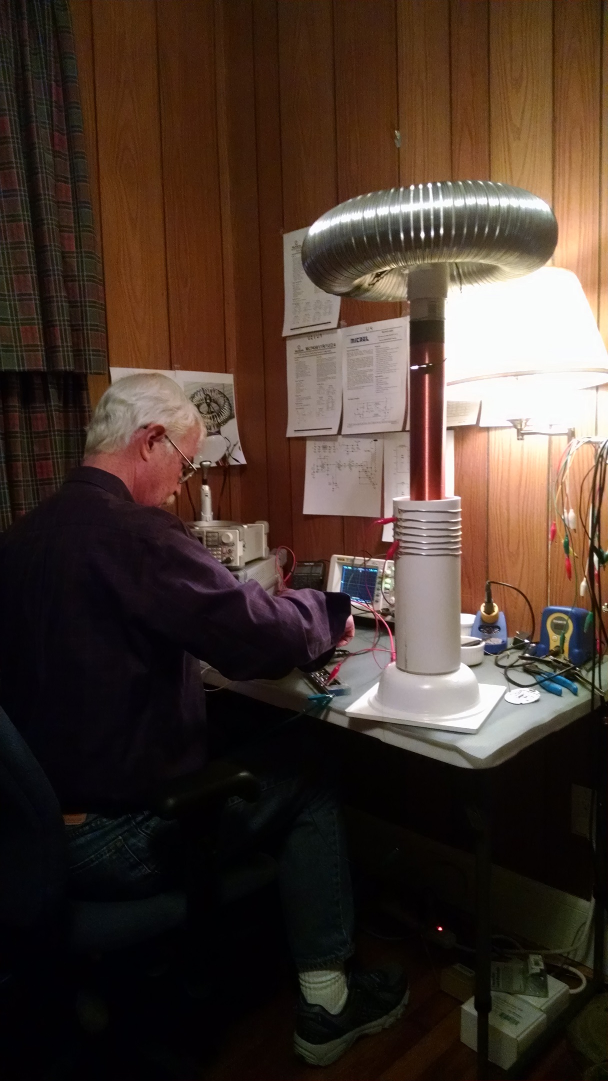 Tesla coil and my dad